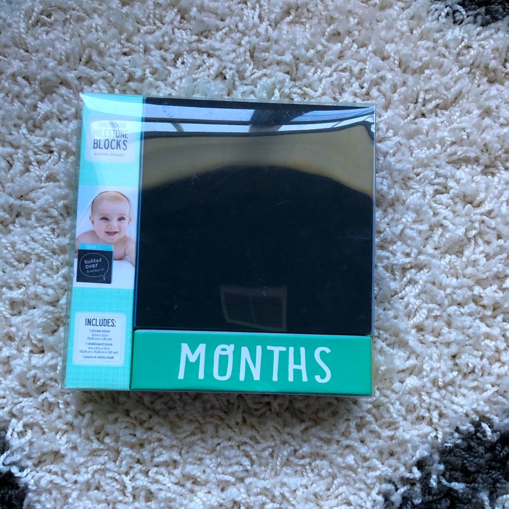Childhood Milestone Chalk Block